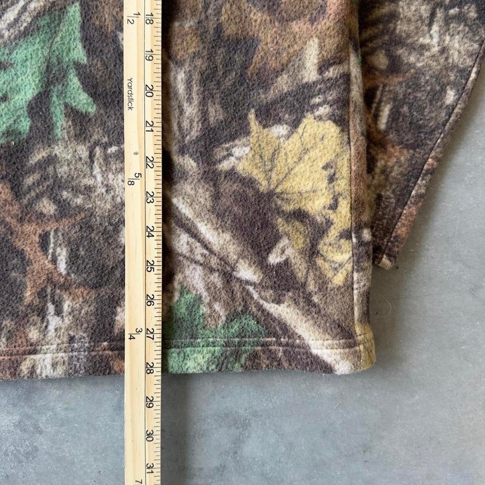 Vintage 90s camo Realtree pullover Henley long sleeve fleece - Picture 5 of 6
